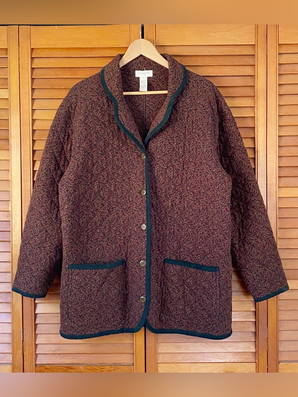 Vintage Barn Jacket Chore Coat Women's Size Medium Quilted 90s Paisley Moody